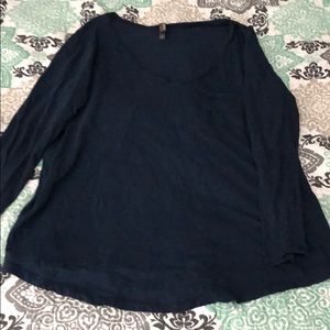 Long Sleeve Dark Blue Tee